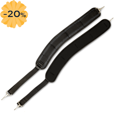 Paire de bretelles noires pour enceinte VOODOO